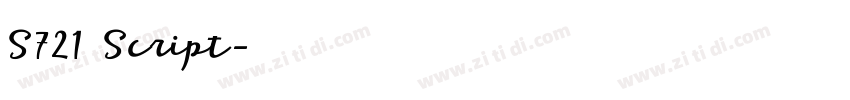 S721 Script字体转换